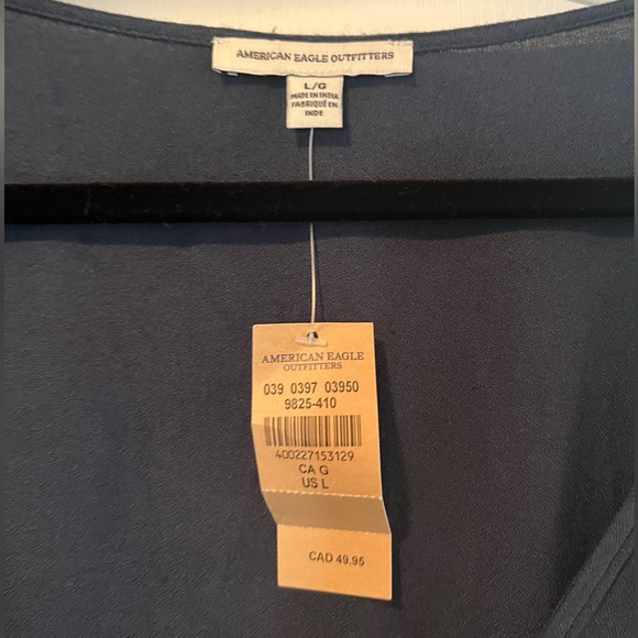 American eagle dark blue sleeved romper - Picture 2 of 4